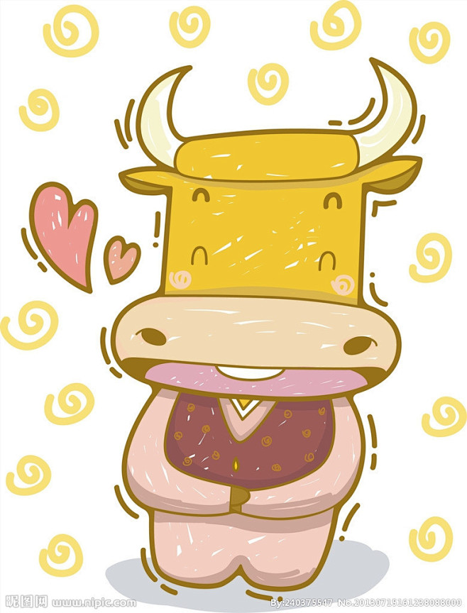 卡通牛设计图其他动漫动画