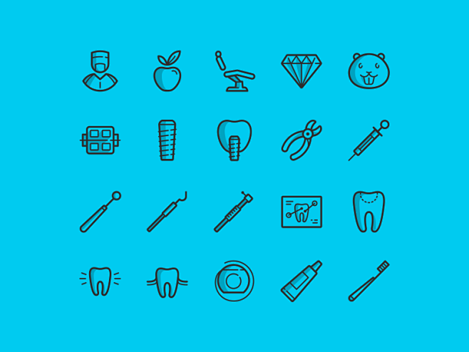 20 free dental icons...