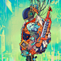 Character design  cyber Cyberpunk fantasy futuristic ILLUSTRATION  illustration design nft nftart sci-fi