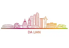大连简单插画