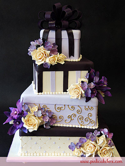 婚礼蛋糕之紫色迷情 工业设计--创意图库...