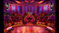 Balloon Circus : Background and props art of Balloon Circus in myVegas Slots Game