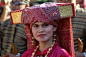 Lady from Indonesia in red