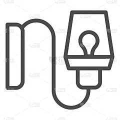 光,墙,线图标,壁灯,室内,夜晚,轮廓,白色,装饰,照亮