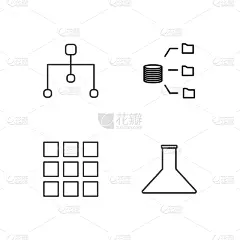 轮廓,蜘蛛网,计算机图标,简单,商务,人,数据,计算机,布置,沟通
