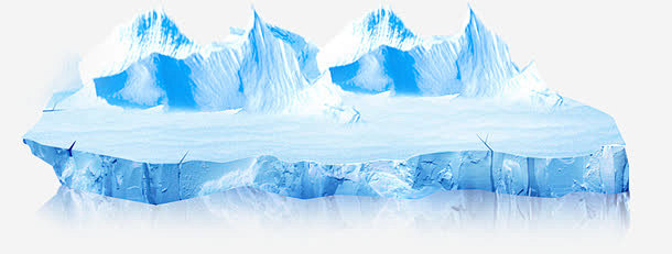 立体蓝色海冰-觅元素51yuansu.c...