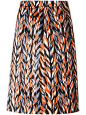 BALENCIAGA Leaf Print Skirt