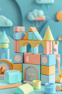 简单积木互动型玩具