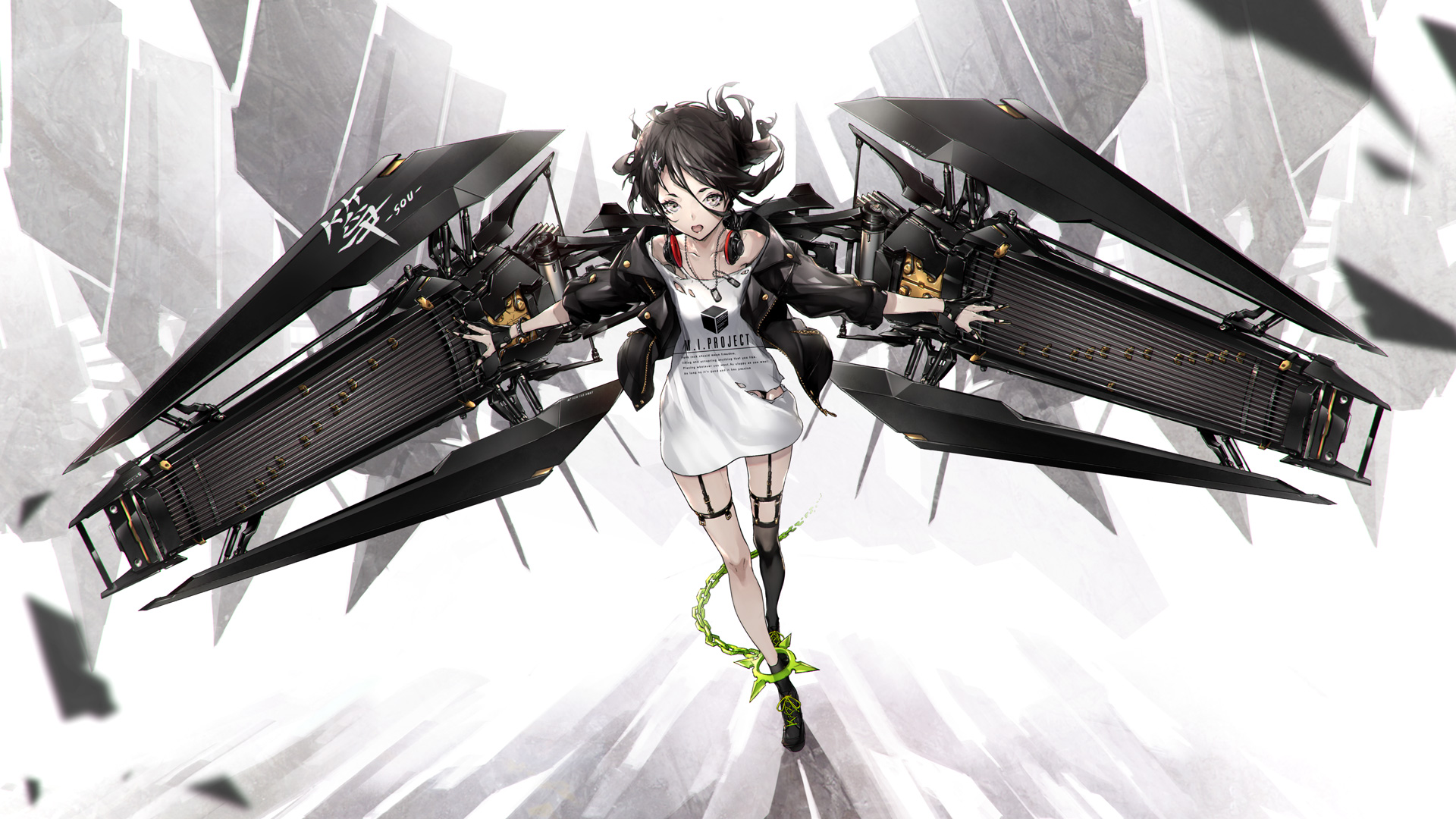 オリジナル重兵装型女子高生・壱- neco的插画- pixiv