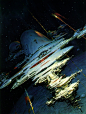 John Berkey #science #fiction #space | illustration | Pinterest