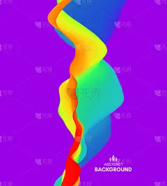 丰富多彩的抽象背景。动态效果。未来的技术风格。运动矢量插图。