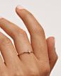 白色版 Heart 银色戒指 - 925 sterling silver