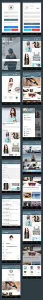 free-ecommerce-app-ui-kit-psd: 