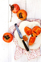 persimmons: