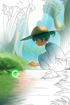 #手机壁纸# #动漫壁纸#平涂/日韩风/动漫插画漫画二次元厚涂平涂光影构配色图日系