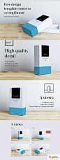 天地盖纸盒包装演示效果样机素材 Cipuks Premium Box mockup template-场景模型|Mock-Ups-｜匠心素材站 joesign.com - 精选优质设计师资源分享平台！匠心玩设计 轻松做创意