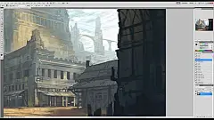 NoahBradley厚涂场景绘画流程视频 | 【爬藤家】～(≧▽≦)/~ACG创作教程及资料分享～
