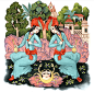 Horoscope illustrations for 'Baku" magazine, 2018