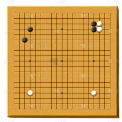 手绘-桌游元素贴纸套系-围棋