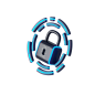 Cyber security 3D Illustration