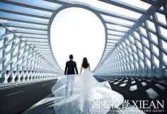 谢安视觉韩式梦幻轻奢采集到谢安视觉婚纱摄影【旅拍】科学城大桥