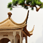 现货 新中式禅意中国风古梧竹幽居建筑模型木质成品摆件软装饰品-淘宝网