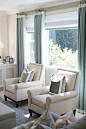 Drapery Details with modern hardware House of Turquoise: Charlotte Hale of Plum Pretty Sugar: 