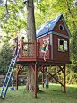 Bluebird Treehouse  The Zip Line Ride take-off is from the deck. The 50' long cable is anchor high above to the tree and the other end of the cable is secured to a 2nd tree. Just grab the disk seat and jump off for a fast, fun and thrilling ride.: 