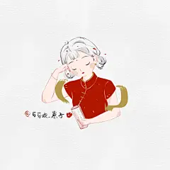 复古风民国少女插画_可可欢__插画师作品_涂鸦王国gracg.com