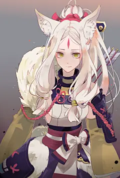 阴阳师手游 白狼 同人图 插画 壁纸 | 白狼 | 半次元-第一中文COS绘画小说社区