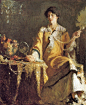 弗兰克·W·本森(Frank Weston Benson)是美国著名的印象派画家，也是美国早期印象派核心组织“十人画会”的成员。受莫奈的影响，本森很擅长于捕捉反射光，注重细节的表达，创作理想化的人物及风景。他笔下的人物优雅迷人，却又有着鲜活的生命力，反映了20世纪初充满活力的美国社会。 ​​​​