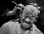 1714@小文创意   【设计学习群2314619】传统的中式发型，很棒的一张照片。来自弄口剃头师傅的儿时记忆。Photograph Chinese Traditional Haircut by Linling Shi on 500px