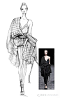 时装画，服装线稿，给学习服装画的你们和我。