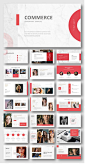 2 in 1 Blue & Red Creative PowerPoint Template – Original and high quality PowerPoint Templates download #presentation #fashion #PowerPoint #design #template #ppt #art #simple