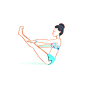 No Skirt, Chabe Escalante : So she was using a long skirt but… looks much better without it hahaha