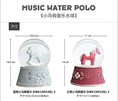 创意节日生日礼物送女生闺蜜儿童浪漫雪花音乐盒水晶球八音盒摆件-淘宝网