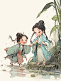 daizizi_Chibi_style_a_little_girl_in_ancient_Chinese_Hanfu_and__beebea7f-07b0-49fa-aa96-74c2aed8ced4