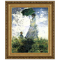 Woman with a Parasol, 1875: Framed Canvas Replica Painting