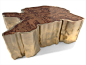 Low wooden coffee table SEQUOIA - BRABBU