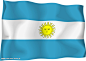 矢量阿根廷共和国国旗