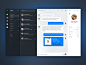 Chat/Messaging UI Inspiration – Muzli - Design Inspiration : via Muzli