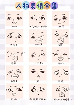 喜怒哀乐表情大合集 - 小红书