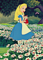 Alice：所有花儿都会充满神奇的魔力。当我寂寞时，就会坐下来与它们聊上几个小时。