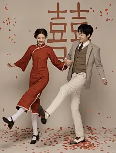 被婆婆选做手机屏保的旗袍婚纱照一眼惊艳