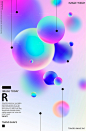 渐变球体多彩气泡大小彩球时尚元素色彩绚丽促销主题海报设计PSD