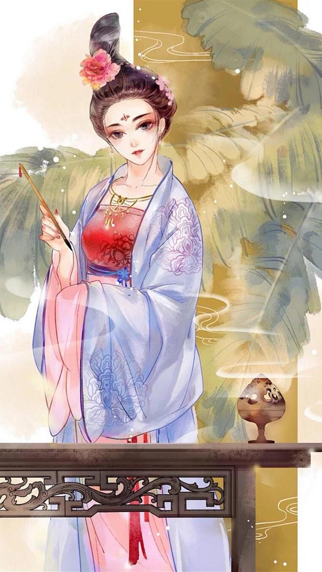 斜髻娇娥夜卧迟， 梨花风静鸟栖枝。 难将心事和人说， 说与青天明月知。