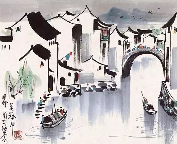 绝美】吴冠中作品集（300张高清） : 吴冠中（1919—2010） ▽ 江苏宜兴