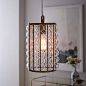 Marney Glass Chandelier - Barrel