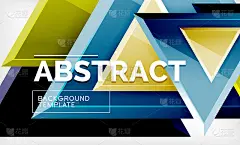 技术未来几何3d形状，最小抽象背景