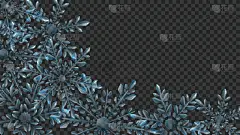 半透明,雪花,巨大的,寒冷,贺卡,暗色,对称,霜,雪